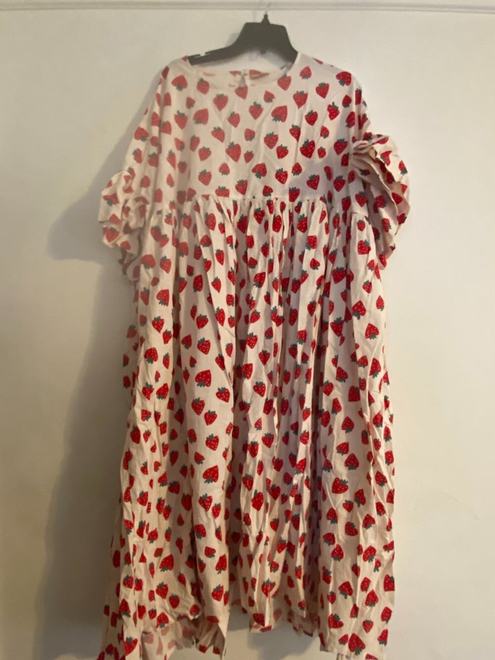Nettle Studios Strawberry Cotton Poplin Mushroom Dress - OS+ - Picture 5 of 6